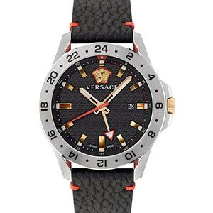 Versace Black Sport GMT Men's Watch